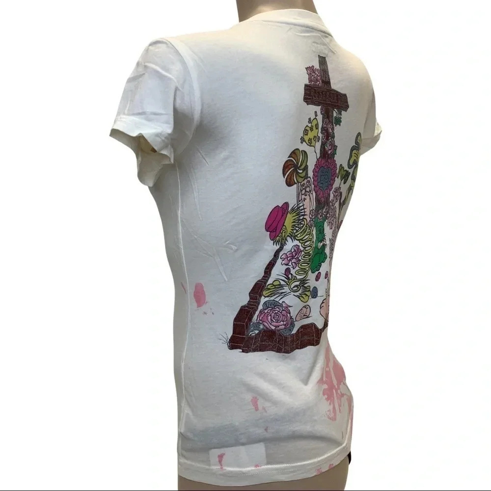 Grail Size Small Crew Neck 100% Cotton Baby Tee. Made in USA Top New - Picture 2 of 4